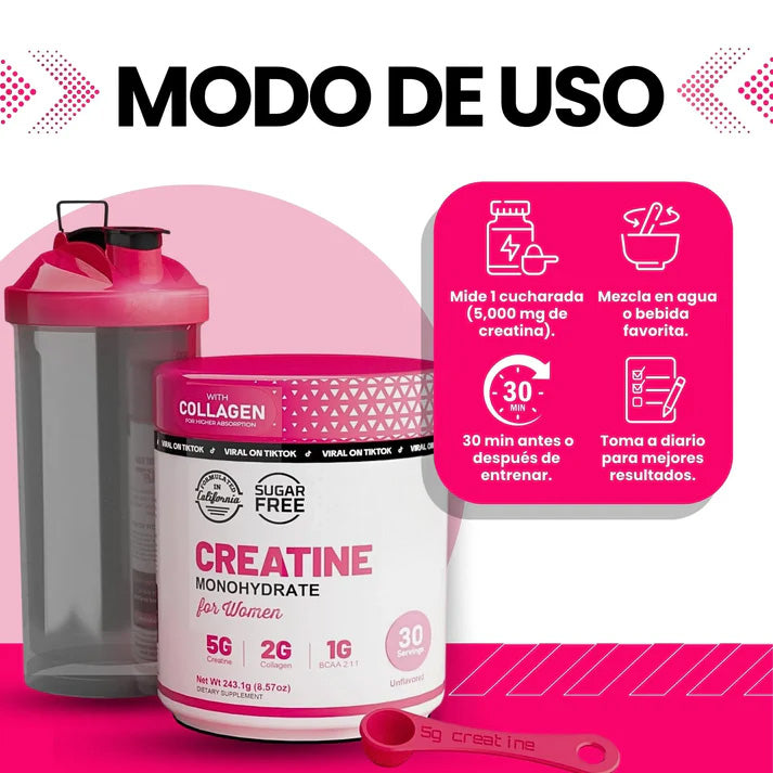 Creatine Monohydrate Powder for Women